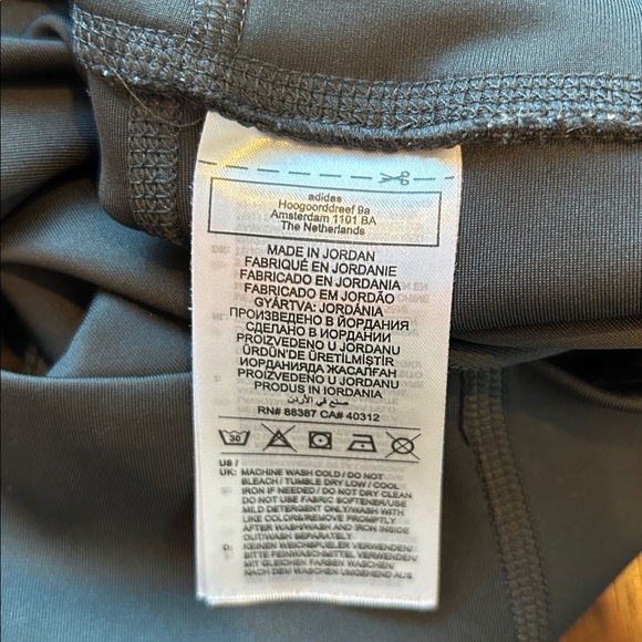 Adidas Primegreen Dark Gray Tights small - Picture 4 of 6